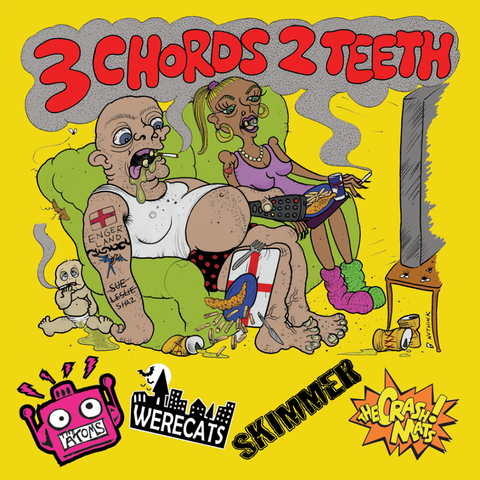 Various - 3 Chords 2 Teeth 4-way split 7"