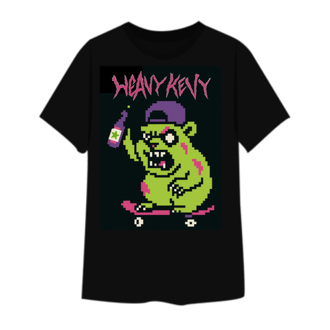 Heavy Kevy 'Zombie 8bit Hamster' T-Shirt
